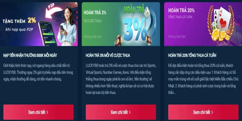 Ưu đãi chào mừng cho người chơi mới tại luck88 login